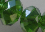 Faceted Glass Beads-12mm-Fern-Green-AB