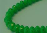 Faceted Glass Beads-8mm-Neon Green