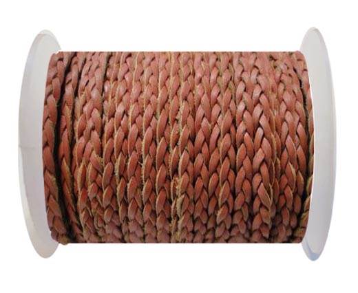 RoundFlat 3-ply Braided Leather-SE-B-2010-3MM