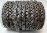 Flat 3-ply Braided Leather-SE-Brown-10MM
