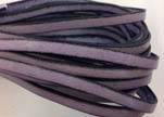 Flat Leather 5mm - italian style-light purple