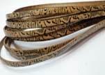 Flat Leather Cords - Maya Style - 5mm -Natural