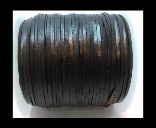 RoundCowhide Leather Jewelry Cord - 4mm-27401 - Black