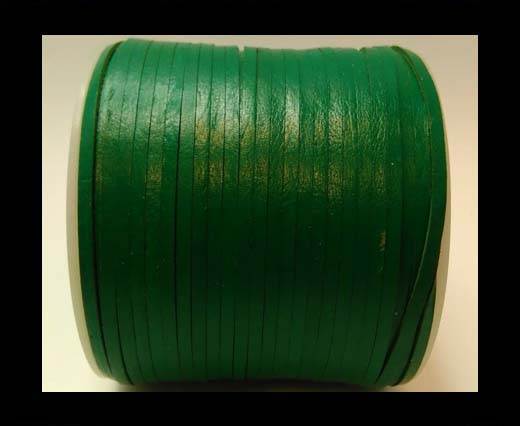 RoundCowhide Leather Jewelry Cord - 4mm-27405 - Green