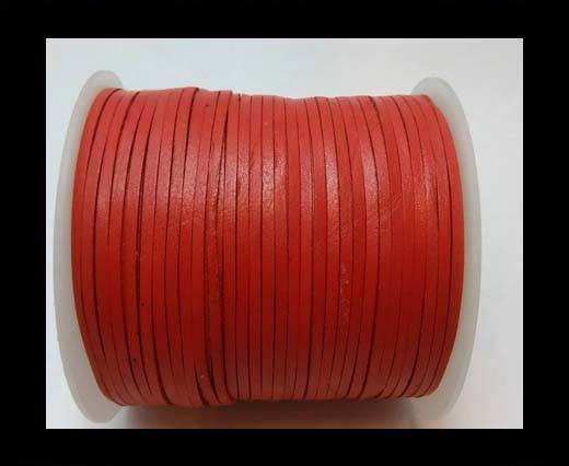 RoundCowhide Leather Jewelry Cord - 4mm-27406 - Red