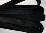Flat Suede Leather-10mm-Black