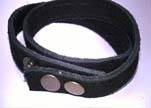 Full Real Leather bracelets - Black 2- 43cms