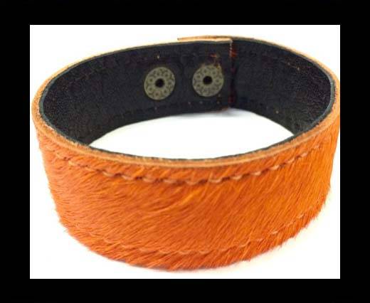 Hair-on bracelet-Orange-20mm