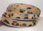 Hair-on leather Chain- Leopard Print-10mm