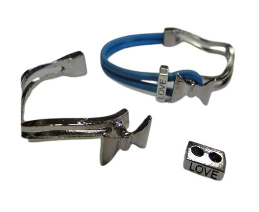 Half Cuff Bracelet Clasp  MGL-225-3mm