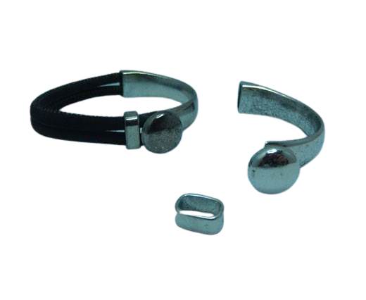 Half Cuff Bracelet Clasp MGL-398 - 10*4mm - Antisilver