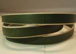 Flat Leather- Natural Edges -Hunter Green-10mm