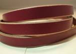 Flat Leather- Natural Edges -Pink-10mm