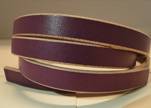 Flat Leather- Natural Edges -Purple-10mm