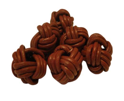 Leather Beads -8mm-Light Brown