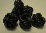 Leather Beads -12mm-Black