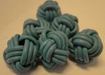 Leather Beads -12mm-Blue