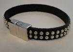 Unisex Leather Bracelet MLBSS-2