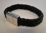 Unisex Leather Bracelet MLBSS-3