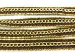Leather with 3 chains-10mm-Brown