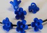 Metal Beads-Flower-Blue-8mm