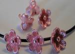 Metal Beads-Flower-Pink-8mm