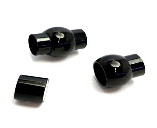 Stainless Steel Magnetic Clasp,Black,MGST-01 10mm
