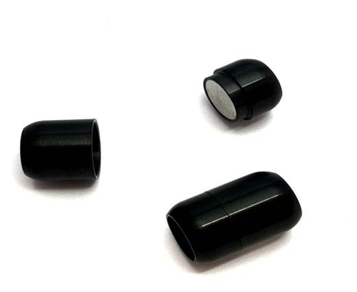 Stainless Steel Magnetic Clasp,Black Matt,MGST-03 10mm