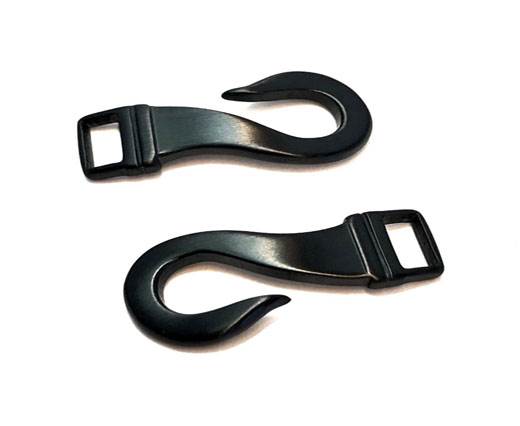 Stainless Steel Anchor Clasp,Black,MGST-203-35*15*3mm