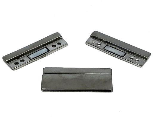 Stainless Steel Magnetic Clasp,Matt Steel,MGST-229-40*3mm