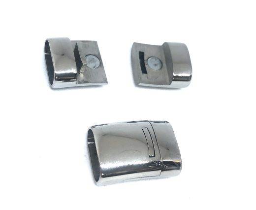 Stainless Steel Magnetic Clasp,Steel,MGST-58-16,5*7,8mm