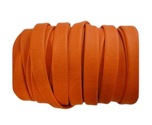 Nappa Flat PU Leather-Orange-10mm