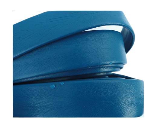Nappa Leather Flat-Bermuda Blue-20mm