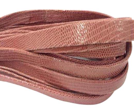 Nappa Leather Flat -10mm-Lizard Rose Paill Transp