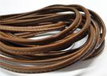 Real nappa leather stitched - 5mm - Brown
