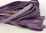 Real Nappa Leather Flat- snake style-purple-10mm