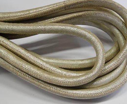 Real Nappa Leather Cords- Silver-8mm