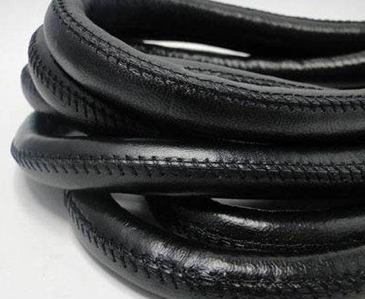 Real Nappa Leather Cords-Black-12mm