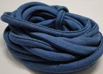 Real silk cords with inserts - 4 mm - Aquamarine