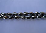 Rice Glass Beads-4mm*6mm-Metallic Silver