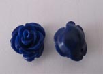 Rose Flower-10mm-Dark Blue