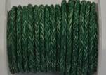 Round Braided Bolo Cords - 4mm - Vintage Green