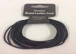Round leather cord -1.5mm - SE-Black