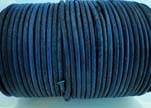 Round Leather Cord -1mm- SE R Vintage Blue