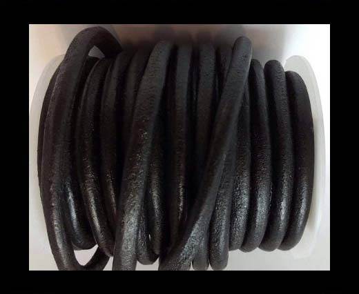 RoundRound Leather Cord 4mm-SE.Black