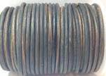 Round Leather Cord 4mm-SE. Vintage Grey