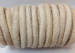 Round Leather Cord -5mm - Hairy Natural