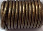 Round Leather Cord -5mm - M.Bronze