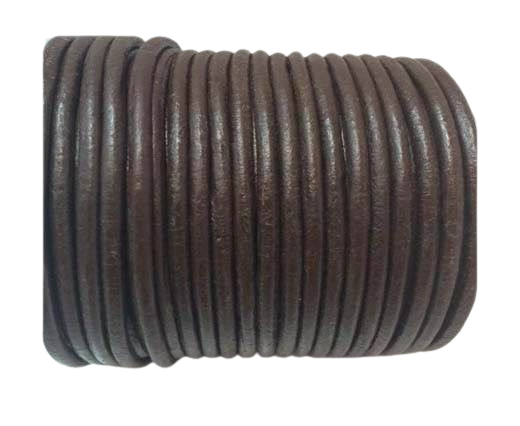 Round Leather cords  2,5mm -Brown