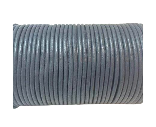 Round Leather cords  2,5mm -Dark Grey